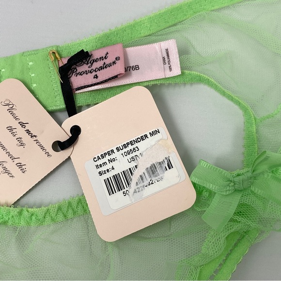Agent Provocateur Casper Mint Green Suspender AP4 Large NWT - Picture 10 of 10